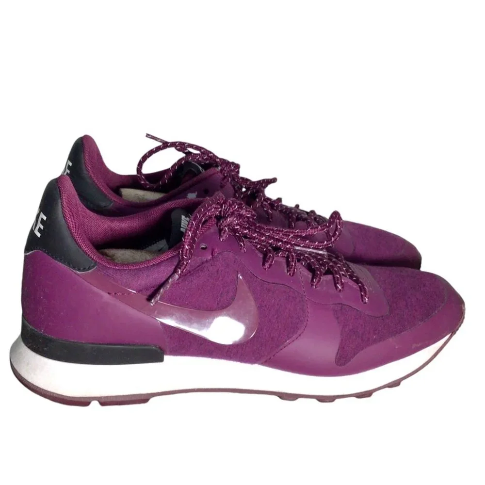 NIKE Internationalist TP Running Shoes 7.5 Sneakers Mulberry Purple 49556 500
